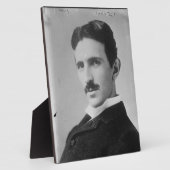 Nikola Tesla Portrait Fotoplaat (Zijkant)