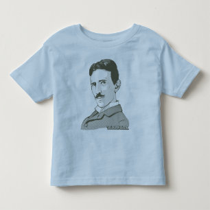 Nikola Tesla Portrait Kinder Shirts