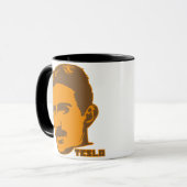 Nikola Tesla Portrait Mok (Voorkant links)