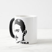Nikola Tesla Portrait Mok (Voorkant links)
