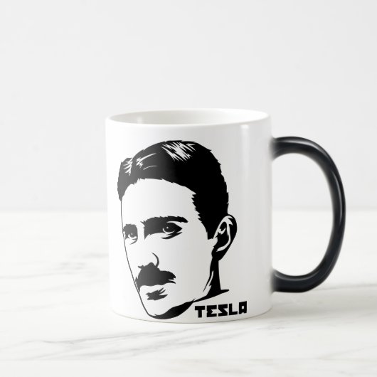Nikola Tesla Portrait Mok (Rechts)
