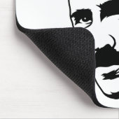 Nikola Tesla Portrait Mousepad Muismat (Hoek)