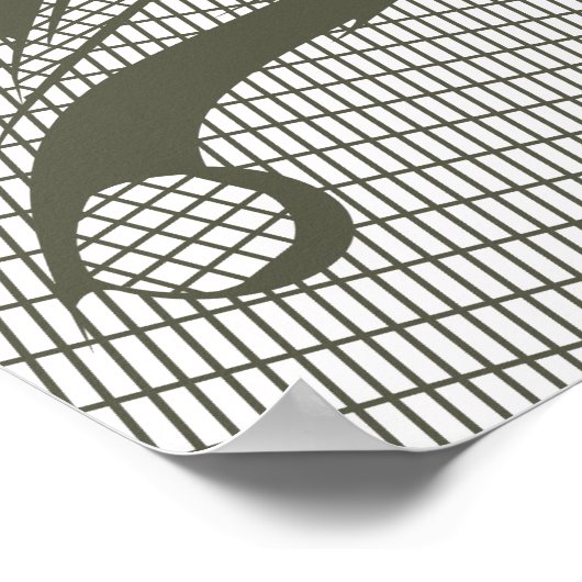 Nikola Tesla Portrait Poster (Hoek)