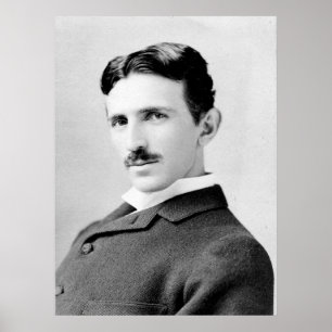 Nikola Tesla Portrait Poster