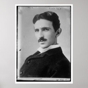 Nikola Tesla Portrait Poster