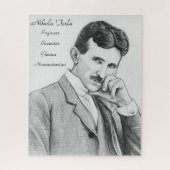 Nikola Tesla Portrait Puzzle 520 stuks Legpuzzel (Verticaal)