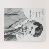 Nikola Tesla Portrait Puzzle 520 stuks Legpuzzel (Horizontaal)