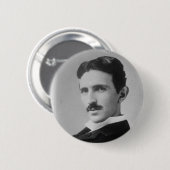 Nikola Tesla Portrait Ronde Button 5,7 Cm (Voorkant /achterkant)