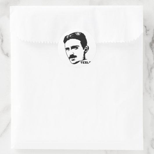 Nikola Tesla Portrait Sticker (Tas)