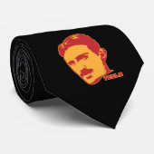 Nikola Tesla Portrait Stropdas (Opgerold)