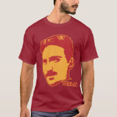 Nikola Tesla Portrait T-shirt (Voorkant)