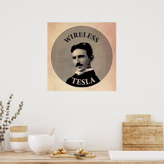 Nikola Tesla Poster (Keuken)
