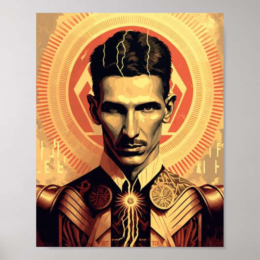 Nikola Tesla Poster (Voorkant)