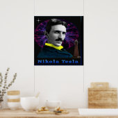 Nikola Tesla poster (Keuken)