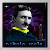 Nikola Tesla poster (Voorkant)
