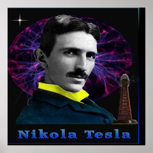 Nikola Tesla poster (Voorkant)