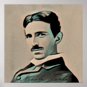Nikola Tesla poster (Voorkant)