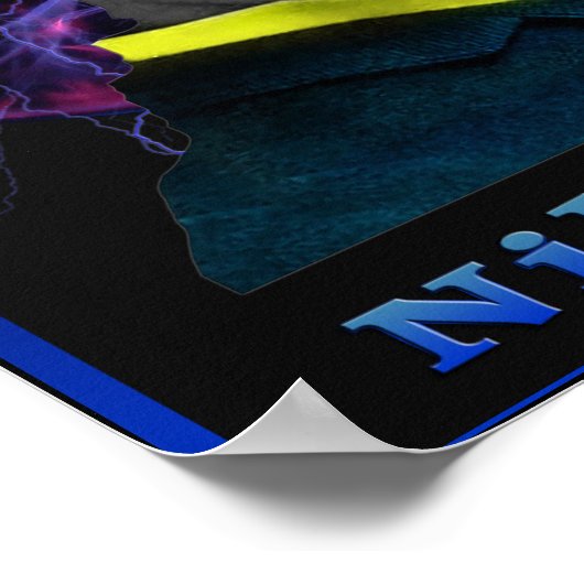 Nikola Tesla poster (Hoek)