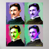 Nikola Tesla Poster (Voorkant)