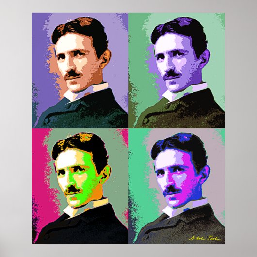 Nikola Tesla Poster (Voorkant)