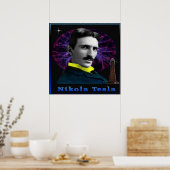 Nikola Tesla poster (Keuken)