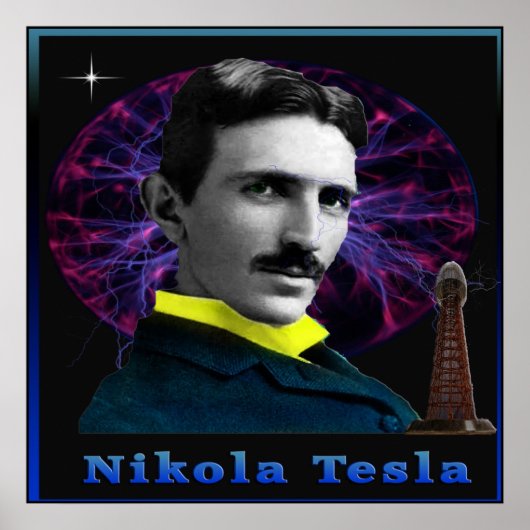 Nikola Tesla poster (Voorkant)