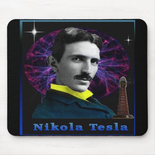 Nikola Tesla poster Muismat (Voorkant)