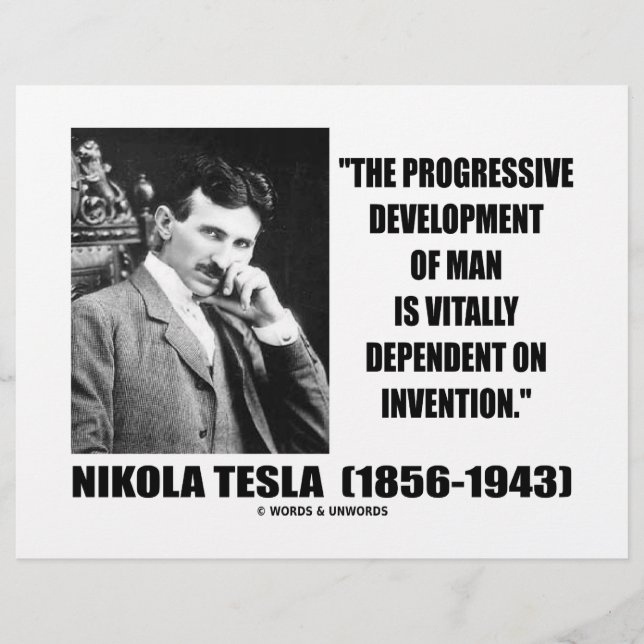 Nikola Tesla progressieve ontwikkeling van het cit (Voorkant)