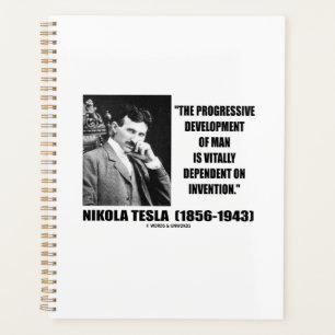 Nikola Tesla progressieve ontwikkeling van het cit Planner