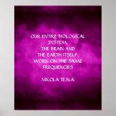 NIKOLA TESLA QUOTE - DEZELFDE FREQUENTIES - POSTER (Voorkant)