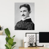 Nikola Tesla Quote Poster (Thuiskantoor)