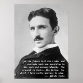 Nikola Tesla Quote Poster (Voorkant)