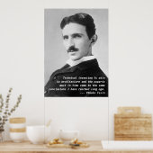 Nikola Tesla Quote Poster (Keuken)