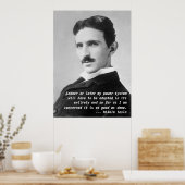 Nikola Tesla Quote Poster (Keuken)