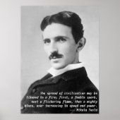 Nikola Tesla Quote Poster (Voorkant)