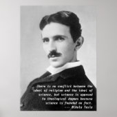 Nikola Tesla Quote Poster (Voorkant)