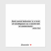 nikola tesla quote STICKER (Vel)