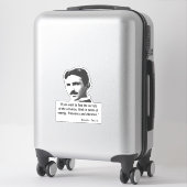 Nikola Tesla Quote Sticker (Koffer)