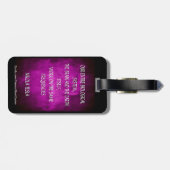 Nikola Tesla Quote - Zelfde frequentie Bagagelabel (Achterkant horizontaal)