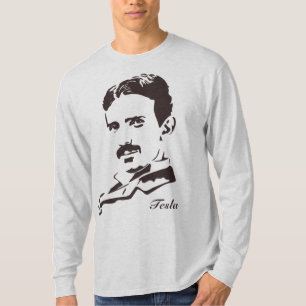 Nikola Tesla Regels! Bruin T-shirt
