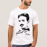 Nikola Tesla Regels! Silhouette T-shirt<br><div class="desc">Nikola Tesla Regels.  De FORGOTTEN-inventaris en de kapitein van elektriciteit. Dit man heeft een aantal van de beste technologieën uitgevonden die tegenwoordig worden gebruikt.  Zelfs sommige die zijn vergeten.</div>
