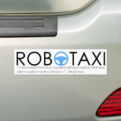 Nikola Tesla Robotaxi Bumpersticker (Op auto)