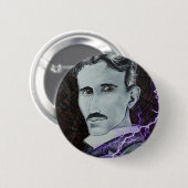 Nikola Tesla Ronde Button 5,7 Cm (Voorkant /achterkant)