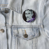 Nikola Tesla Ronde Button 5,7 Cm (In situ)