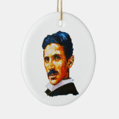 Nikola Tesla schilderij Keramisch Ornament (Rechts)