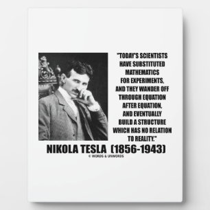 Nikola Tesla Scientists vergelijking No Relation Q Fotoplaat