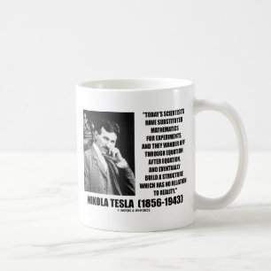 Nikola Tesla Scientists vergelijking No Relation Q Koffiemok