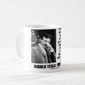 Nikola Tesla Scientists vergelijking No Relation Q Koffiemok (Voorkant links)