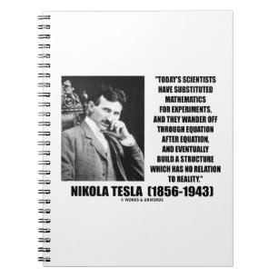 Nikola Tesla Scientists vergelijking No Relation Q Notitieboek