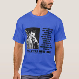 Nikola Tesla Scientists vergelijking No Relation Q T-shirt